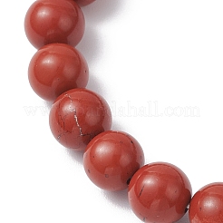 Браслеты из натуральной красной яшмы BJEW-JB12200-02