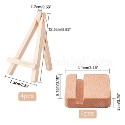 Деревянные мольберты и держатели для мобильных телефонов из бука DIY-OC0003-57