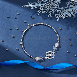 80 шт. круглые бусины из нержавеющей стали 304 с швом STAS-UN0063-62A-P