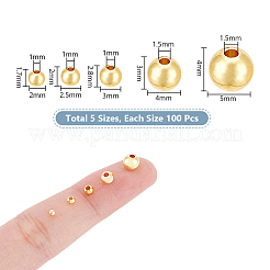 500 шт. 5 стиля латунные распорные бусины для стоек&nbsp;FIND-UN0004-38A