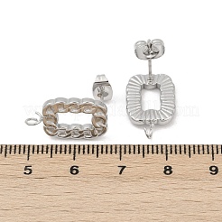 Фурнитура для сережек-гвоздиков из нержавеющей стали 304&nbsp;LS-STAS-D366-12P