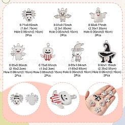 14 шт. 7 стиля хэллоуин тематика стойка покрытие светящийся сплав эмаль подвески&nbsp;ENAM-FS0002-10P