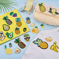 Полиэстер с вышивкой из искусственного шёлка&nbsp;PATC-WH0024-028A