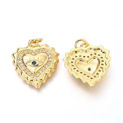 Подвески из латуни с прозрачным и синим цирконием микро-паве класса AAA ZIRC-O036-12G