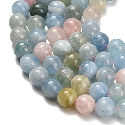 Природные морганит нитей бисера G-H329-C10-10mm-AB