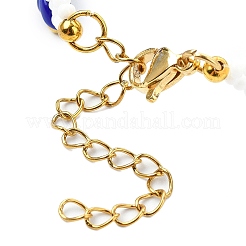 Браслеты из стеклянных бусин в виде цветов для женщин BJEW-MZ00140