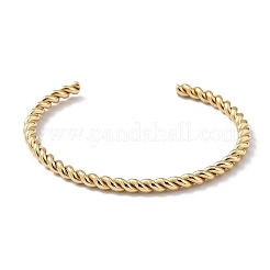 Ионное покрытие (ip) 304 нержавеющая сталь манжеты браслеты для женщин BJEW-Z078-07G