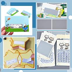 50 шт. стираемая пленка с бумажным покрытием для пароля&nbsp;DIY-WH0128-30C