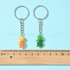 10шт 5-х цветный брелок-подвеска в виде черепахи из смолы KEYC-FS00018