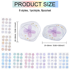8 шт. 8 стиля капельных штампов-наклеек DIY-CA0006-89