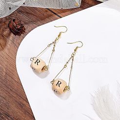 Натуральные деревянные европейские бусины WOOD-OC0001-42B