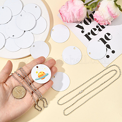 45 шт. пустые двухсторонние алюминиевые подвески с термопереносом&nbsp;DIY-SP0006-29A