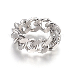 Устойчивые к потускнению кольца унисекс из нержавеющей стали 304&nbsp;RJEW-L093-03P-17mm