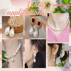 160шт 6 стиля стеклянные жемчужные бусины HY-AR0001-13