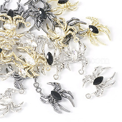 24 шт. подвеска в виде паука из двухцветного стекла&nbsp;FIND-TA0003-07