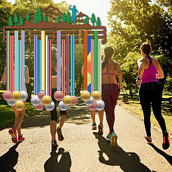 Напечатанная железная вешалка для медалей&nbsp;ODIS-WH0104-002