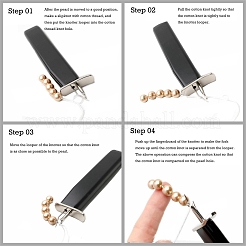 Бисерные узловязатели из оцинкованной стали AJEW-H135-01P