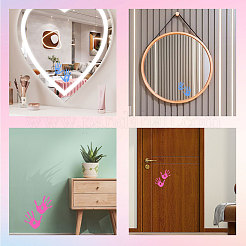 Водонепроницаемые светоотражающие пластиковые зеркальные наклейки DIY-WH0668-009