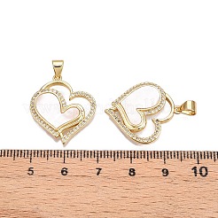 Латунные микропаве прозрачные подвески с фианитом KK-N254-197G