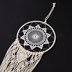 Цветочная тканая сетка/паутина макраме хлопковые настенные украшения PW23021575079