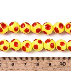 Бусы лэмпворк ручной работы&nbsp;LAMP-N037-02E