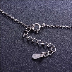 Модная филигрань 925 серебряная подвеска лариат ожерелье JN171A