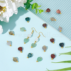 32 шт. 4 стиля смешанных подвесок из драгоценных камней&nbsp;G-UN0001-14