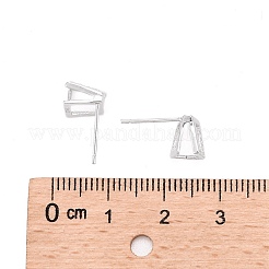 Серьги-пусеты из серебра 925 пробы с родиевым покрытием&nbsp;X-STER-F048-28P