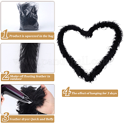 Волокнистый верх для украшенных вручную аксессуаров из искусственной шерсти&nbsp;FIND-CY0001-47B