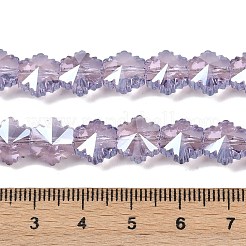 Стеклянные бусины с гальваническим покрытием &nbsp;EGLA-B011-01A-PL04