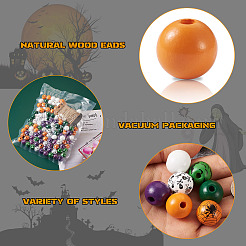 Наборы для изготовления деревянных украшений на хэллоуин своими руками&nbsp;DIY-CD0001-42