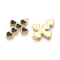 Подвески из нержавеющей стали 304 и эмали&nbsp;STAS-T073-62A-G