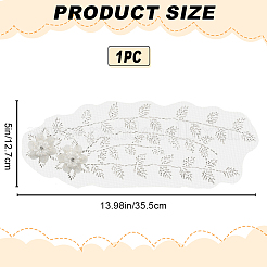 3d цветочный узор из вискозы и полиэстера&nbsp;DIY-WH0308-361