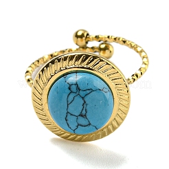 Ионное покрытие (ip) 304 нержавеющая сталь открытые манжетные кольца RJEW-C079-11G