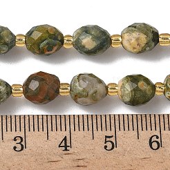 Природные риолитом яшмы бисер нитей G-F809-A09-01