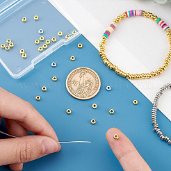 200шт 2 цвета латунные дистанционные бусины&nbsp;KK-PH0006-56A