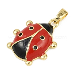 Латунь эмаль подвески&nbsp;KK-L231-18G-02