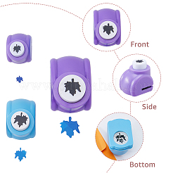 3 шт. 3 вида пластиковых мини-дыроколов для скрапбукинга и бумажных поделок&nbsp;AJEW-BC0004-11