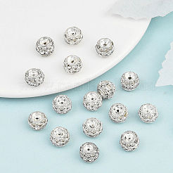 Латунные кристалл горный хрусталь бисер RB-9X10