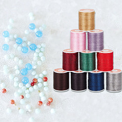 10 рулон плетеных шнуров из полиэстера 10 цветов&nbsp;OCOR-GO0001-02