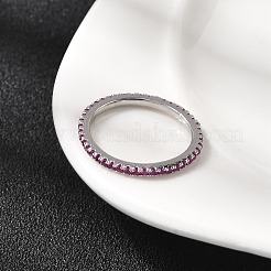 Латунные микро проложить пальцев кольца кубического циркония&nbsp;RJEW-P166-09A-P