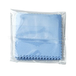 15 шт. квадратная салфетка для полировки серебра из искусственной замши&nbsp;AJEW-FS0001-44