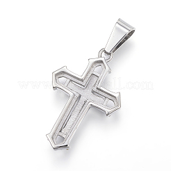 Подвески из хирургической нержавеющей стали 316 со стразами STAS-P145-01