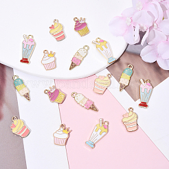 32шт 8 стиля подвески из сплава с эмалью&nbsp;ENAM-YW0004-71