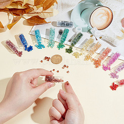 75 г 15-х цветных стеклянных бусин SEED-ME0001-17