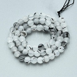 Природного кварца нитей бисера X-G-N355-6mm-01