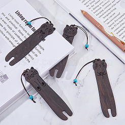 4 шт. деревянные закладки 4-х стилей AJEW-FH0004-72