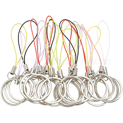 40 шт. 8-цветный нейлоновый шнур с оболочкой из цинкового сплава для мобильных ремней&nbsp;FIND-GF0008-37