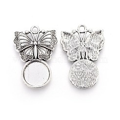 Тибетском стиле сеттинги сплав цинка кулон кабошон PALLOY-I141-31AS