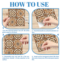 6 шт. водонепроницаемые декоративные наклейки из ПВХ DIY-WH0657-035